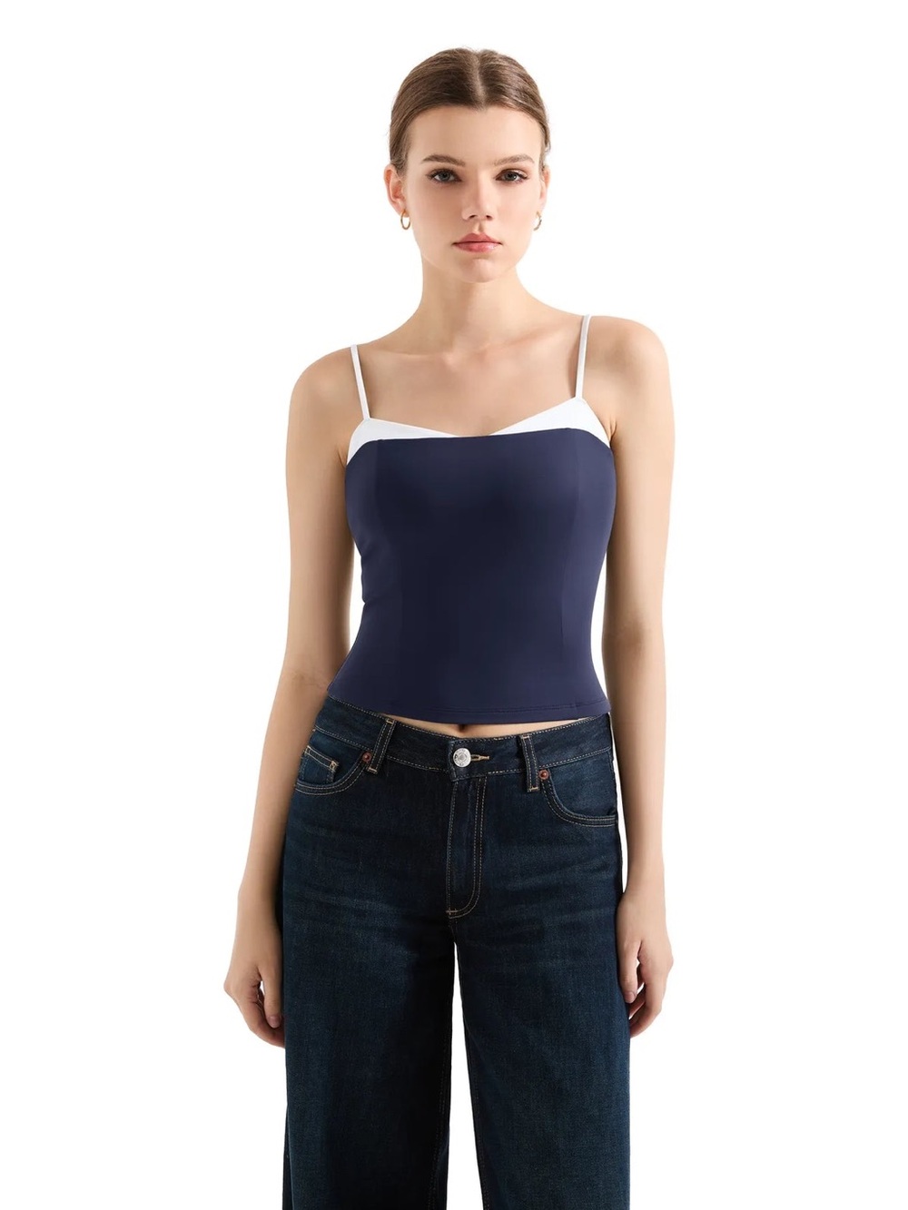 Suuksess Buttery Soft Cami Color Block Tank Top